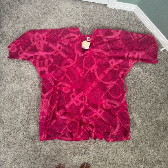 HERMES "Eperon d'Or" jumpsuit NWT Size 38 Luxury Beach Wear Quiet Luxury - Picture 10 of 15